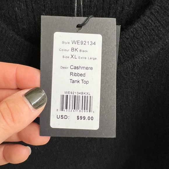 NAADAM Black Knit Tank Top - Picture 2 of 5